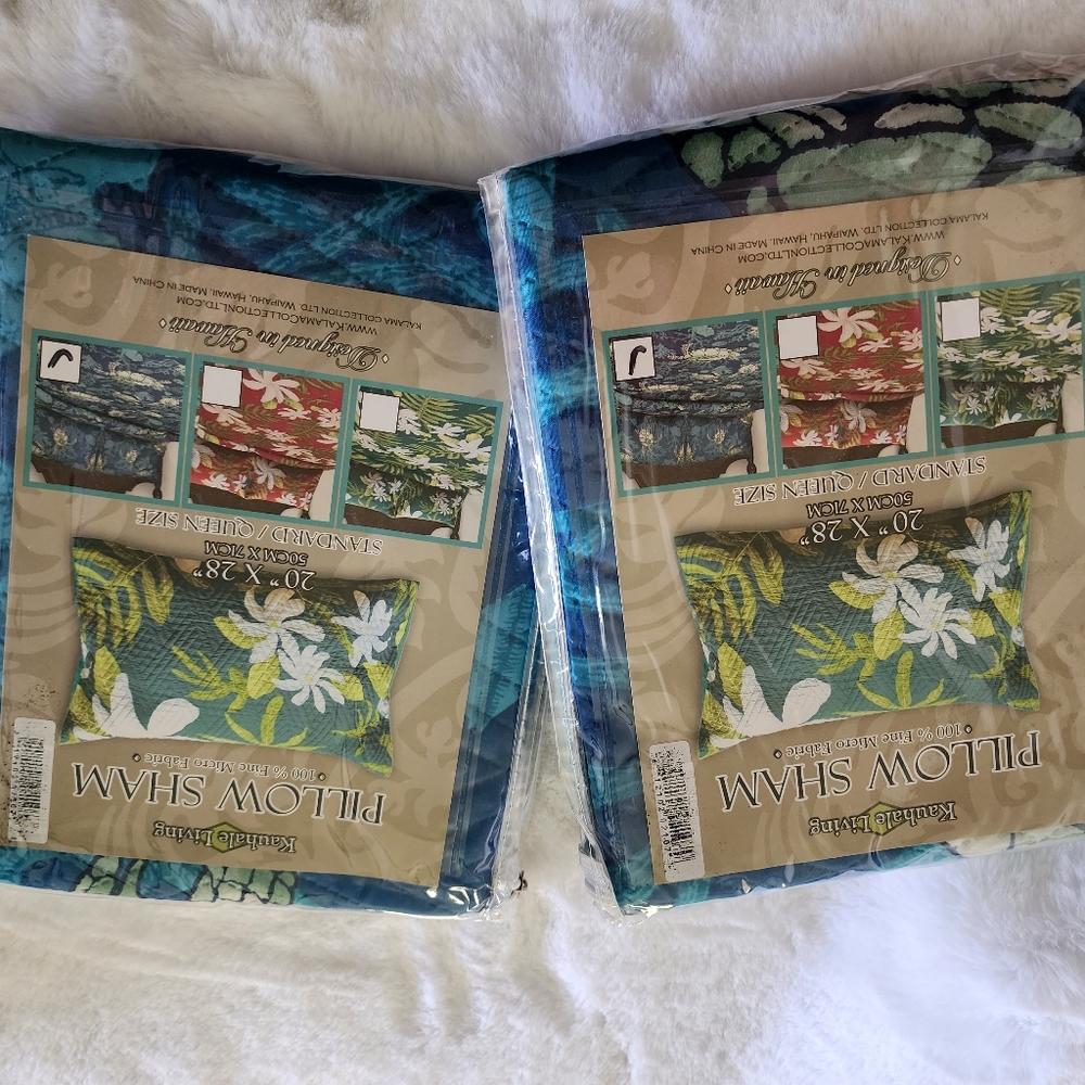 Pillow quilted  shams pair